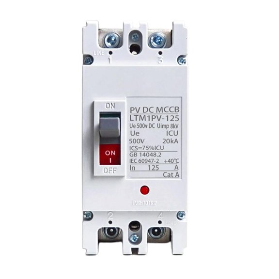 MOMOJIA DCMCCB Circuits Breaker Solars Switches Plastic Housing Overload Protecting For Solars Energy Systems