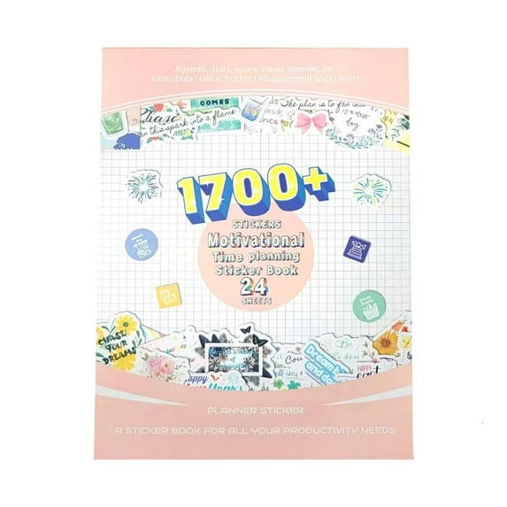 MOMOJIA Decorative Journals Sticker Adhesive Planner Sticker For Scrapbooking Journals Planners Calendar And Wall Decoration