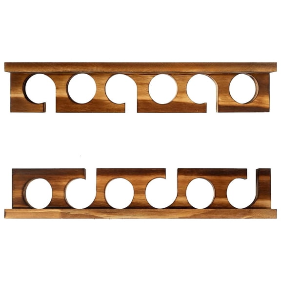 MOMOJIA Decorative Wooden Fishing Rod Wall Mount Organizers for Outdoor Lover