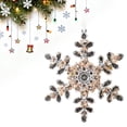 thumbnail image 1 of MOMOJIA Design Acrylic Snowflakes Ornament Ideal For Modern Holiday Interior Styling, 1 of 20