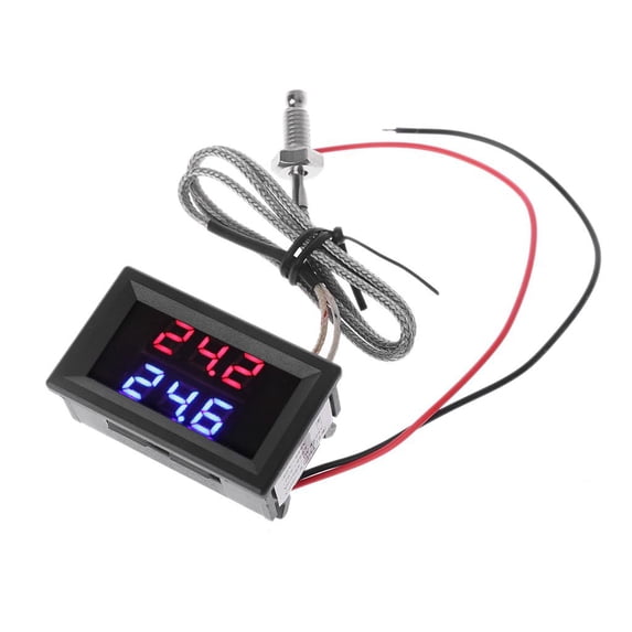 MOMOJIA Thermometer Meter for DC 4.0V-28V Industrial Digital Thermometer K-Type Thermocouple Tester Digital LED Display for Work