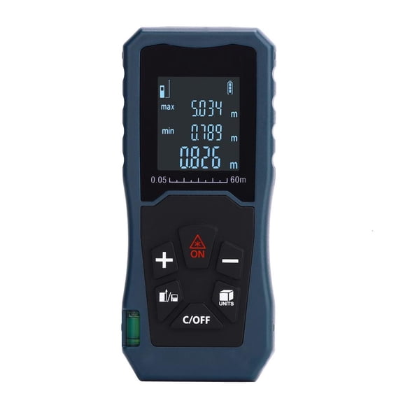 MOMOJIA Digital Display Screen Distance Meter Handheld Rangefinder Portable