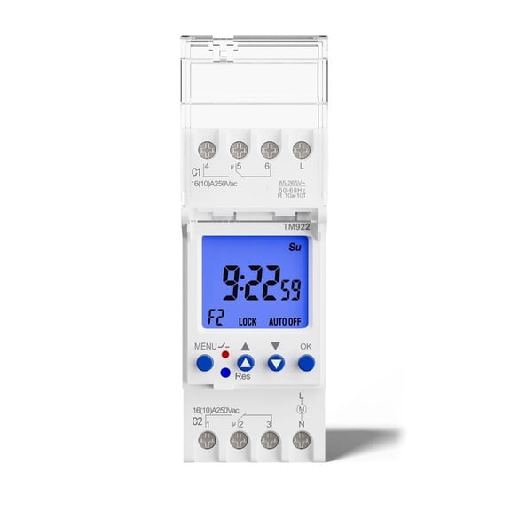 MOMOJIA Double Channel Rail Mounted Timers Switches modules Precisions Timing Switches for Precise Lighting & Appliance Control
