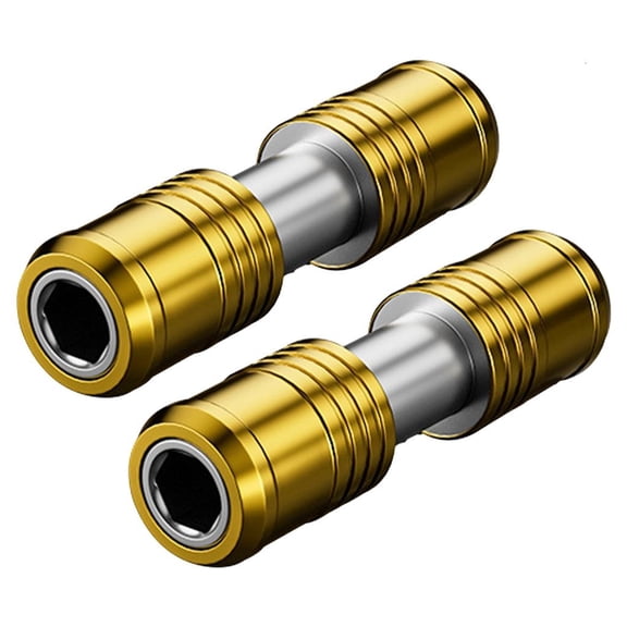 MOMOJIA Double Hexagonal Drive Adapter Strong Carbon Steel Build Two Head Drill Chucks Adapter