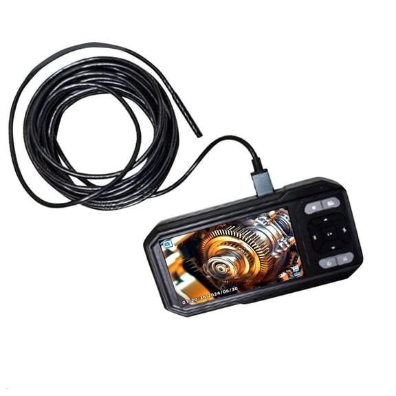 MOMOJIA Double Lens Inspection Camera 5 Foot Twist Screen IP67 Impermeable Flexible Investigate Tool Set