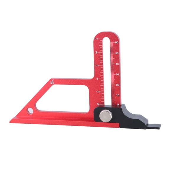 MOMOJIA Double Scale Measuring Height Rule Gauge Woodworking Tool for Home Woodwork