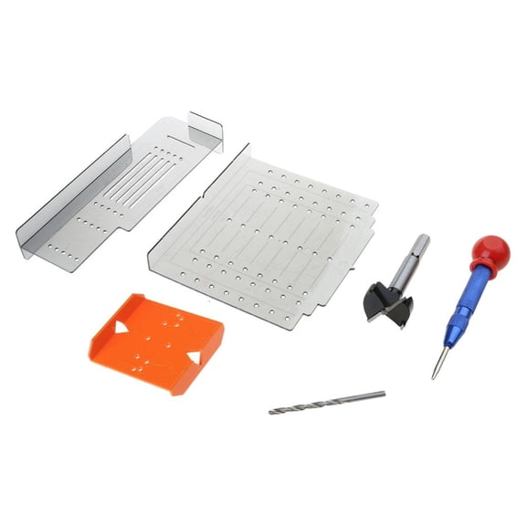 MOMOJIA Durable Punch Locator Drill Template Guide Cabinet Drawer Drilling Template