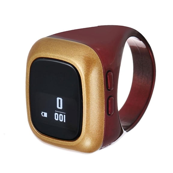 MOMOJIA Easy to Use 18mm Vibrating Alert Counting Device with OLED Display for Counting