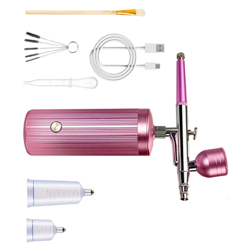MOMOJIA Electric Air Brush Gravitational Feed Nozzle Guns Cake Decorating Brushes