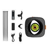 MOMOJIA Electric Devil Eye Decorative Light Programmable Bike Rear Lamp Easy to Install