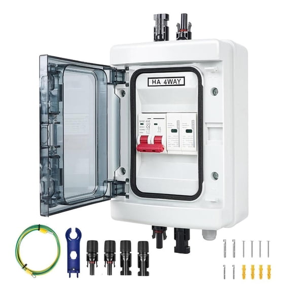 MOMOJIA Electrical Distribution Box With Circuits breaker Power Plastic Junction Wire Box