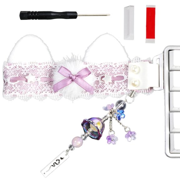 MOMOJIA Enchanting Trim Detailed Fabric Ribbon PC Keyset Trim Multiple Environment Decoration