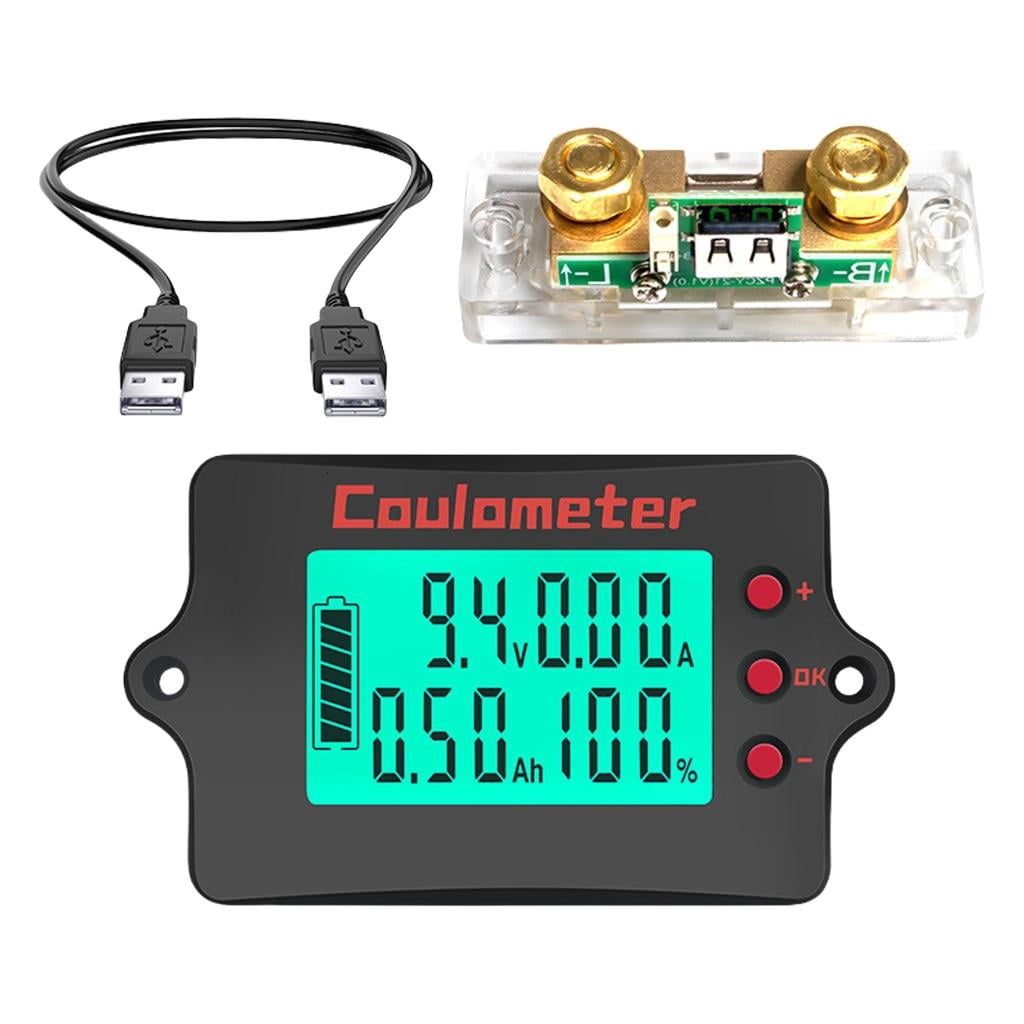 MOMOJIA Energy Data Storage Power Meter Digital Multimeter with LCD Display for Accurate Current Voltage Power Measurement Tool