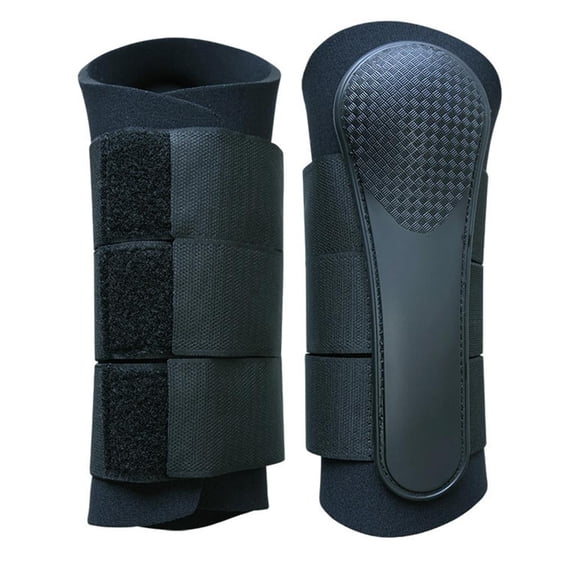 MOMOJIA Ergonomic Curved Horse Leg Wrap Protectors Horse Leg Guards Featuring High Strength Armors Soft Lining 4 Size Option