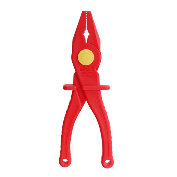 MOMOJIA Ergonomic Handle Insulated Plastic Pliers Wearproof for Safe Instrument Installation & Electrical Work, Easy Portability