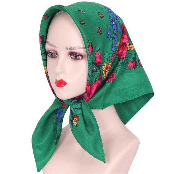 MOMOJIA Fashionable Flower Hair Wrap Scarf Women Light weight Breathable Head Cover Accessory For Casual Styles