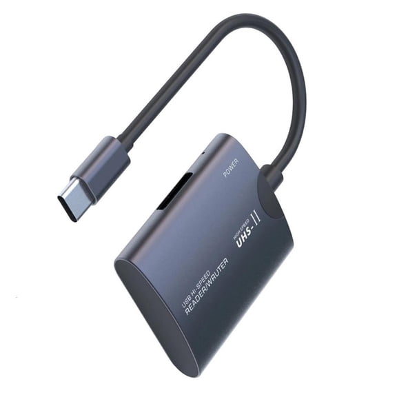 MOMOJIA Fast Speed 480Mbps USB C Card Reader for TF and Cards Double Slot Portable