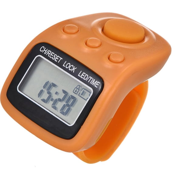 MOMOJIA Finger Counter Resettable Clickers 6 Digit Digital Tally Counter Time Display