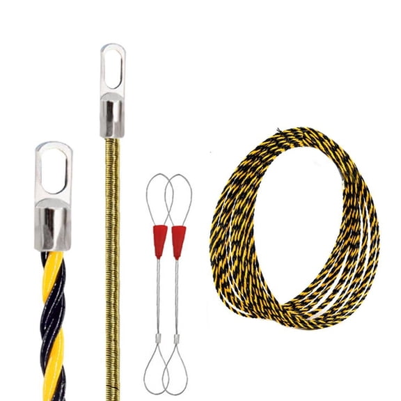 MOMOJIA Fish Tape Cable Puller Cable Electrical Cable Puller Through Wall Wire Guide Device Threader Fish Cable Fastener