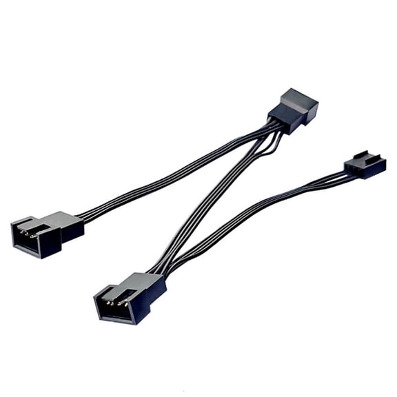 MOMOJIA Flexible 4Pin Pwms Fan Splitter Power Distribution Cable for Customizable Cooling