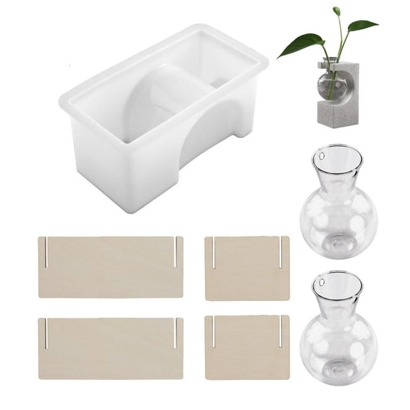MOMOJIA Flexible Silicone Mold For Handmade Resin Crafts Test Tube Planter Display Rack