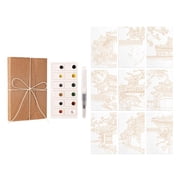 MOMOJIA Fold Watercolor Pad Art Sketchbook 12 Watercolor Paints for Artists Students