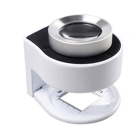 MOMOJIA Metal Magnifier for Reading Loupe Workbench Repair with LED Lights and UV Lamp