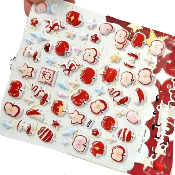 MOMOJIA Fruit Foam Sticker for Notebook Journal Phone Water Bottle Phone Cover Scrapbooking Decorative Children Reward Sticker