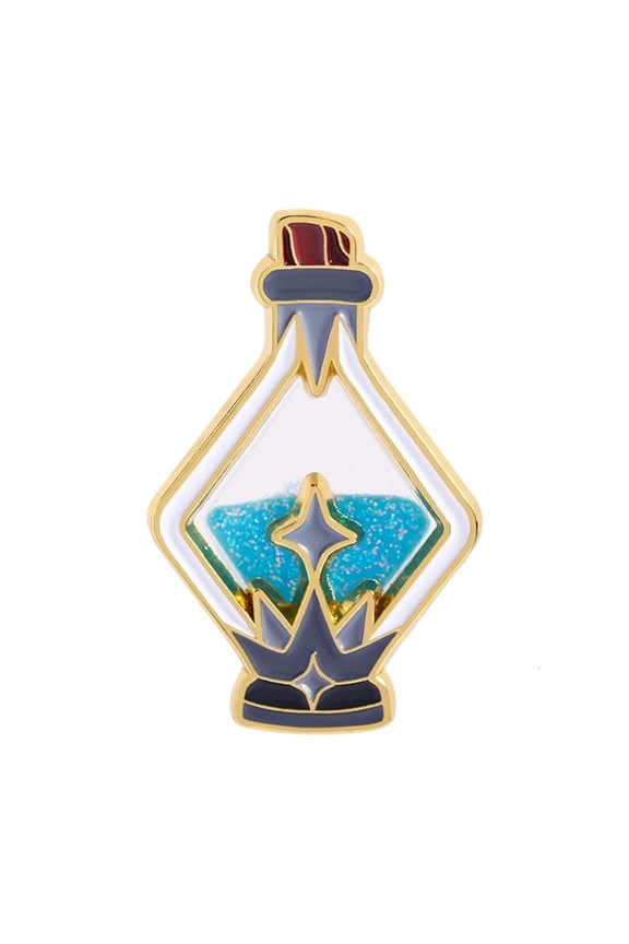 Glitter Enamel Pin Easy Clasp Reusable Accessory For Stylish Outfits Fantasy