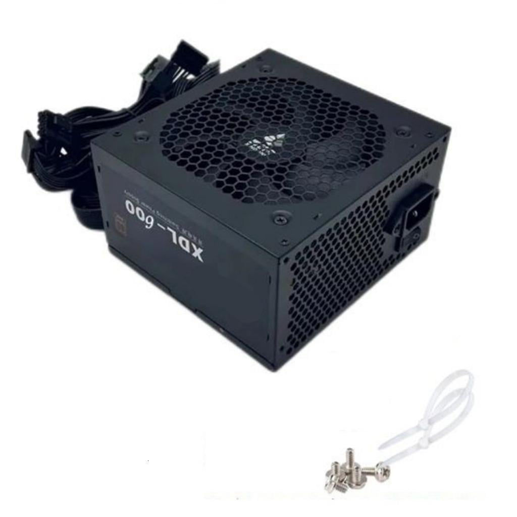 MOMOJIA Graphics Card 600W Mining Power Supply Mining Power Supply PC Desktop Computer Mining Energy Saving Accessories