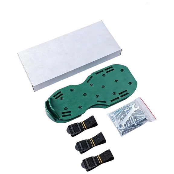 MOMOJIA Grass Aerator Shoes with Adjustable Hook Loop Straps and Heavy Duty Prong, Soil Aerator Tool for Aerating Patio Yard Garden