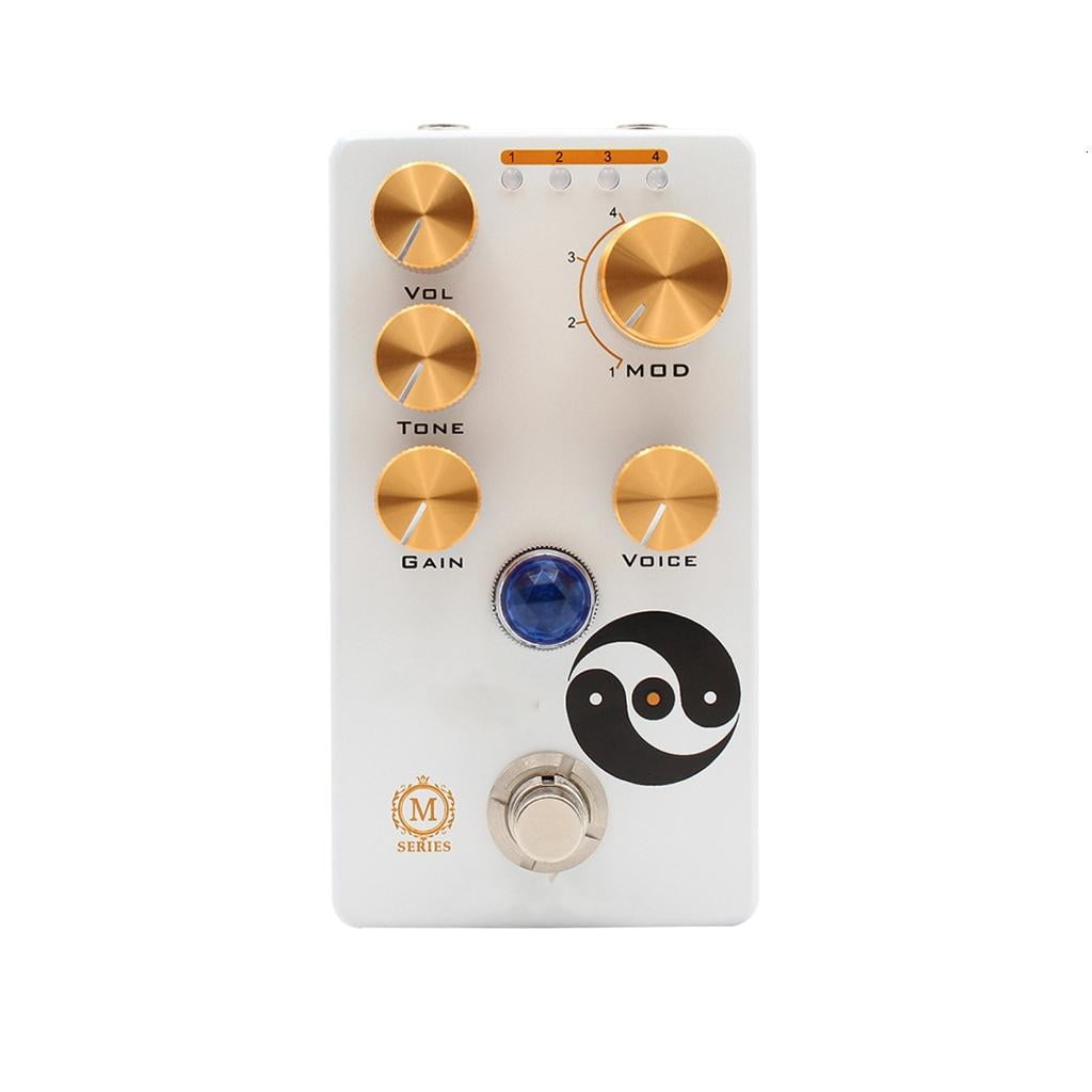 MOMOJIA Guitar Overdrive Effects Pedal Volumes/Tone/Gains/Voice/4 Mode Knob Overdrive Effector Electric Guitar Accessories