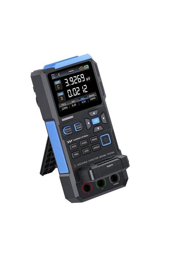 Handheld Component Analyzers Compact Digital Bridge Meter Multiple Frequency Testing Double Test Port for Industrial Use