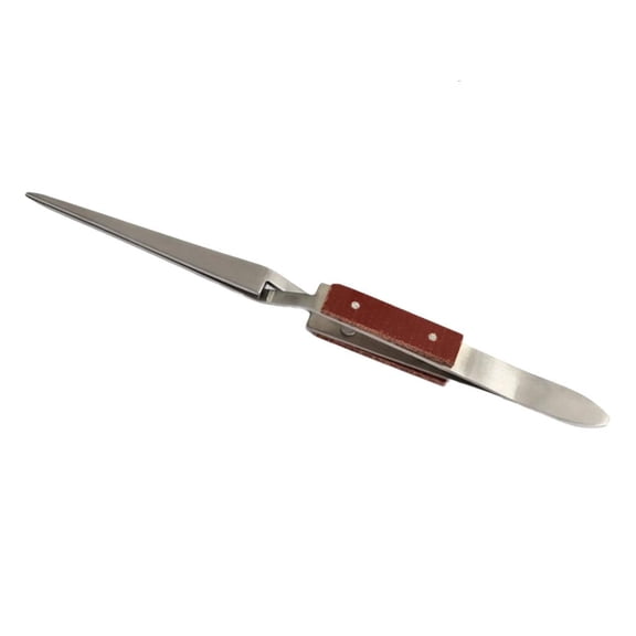 MOMOJIA Heat Resistant Jewelry Pliers Spring Grip Plan Not Slip Teeth For Accuracy Gold Work