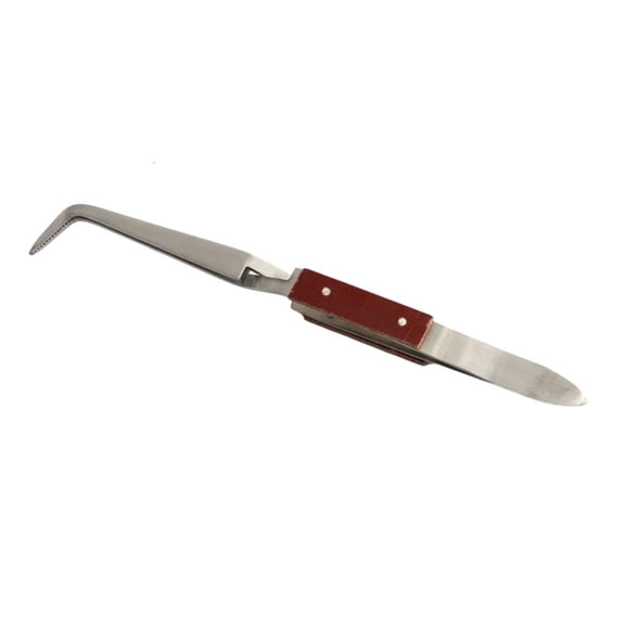 MOMOJIA Heat Resistant Jewelry Pliers Spring Grip Plan Not Slip Teeth For Accuracy Gold Work
