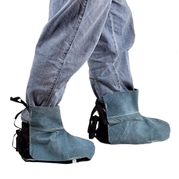 MOMOJIA Heat Resistant Welding Boot Covers1eatherWelding Spats Welding Shoe Protectors For Welder Safety And Abrasion Protect