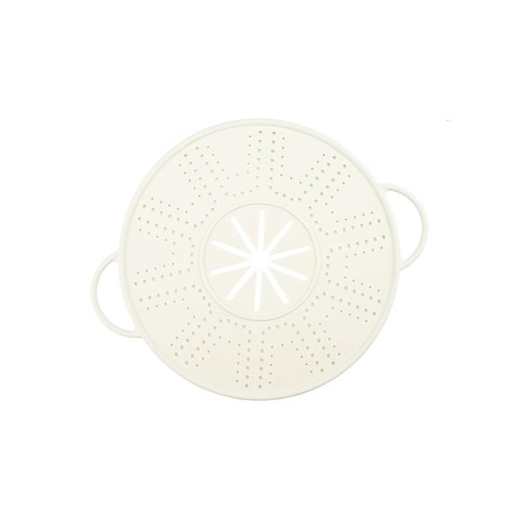 MOMOJIA Heatproof Spatter Screen Strainer Lid Accommodates All Bowls Simple Face