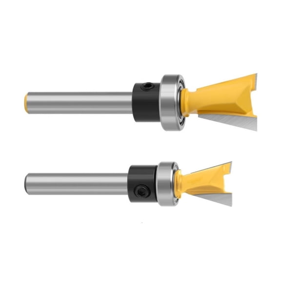 MOMOJIA Heavy Duty Dovetail Router Bit Professional Wood Trimming Joinery Tool 1/4 Shank