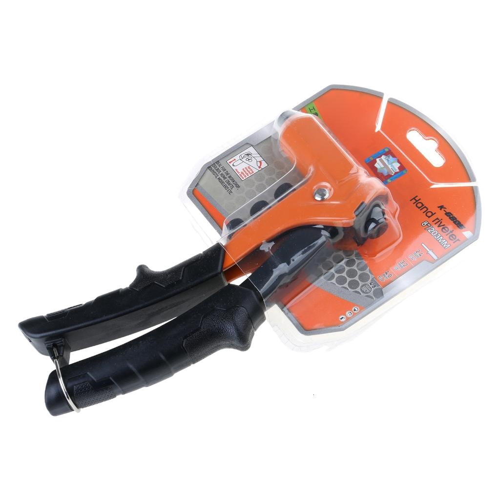 MOMOJIA Heavy Duty Single Hand Riveter Manual Rivet Gun with 4 Tool ...