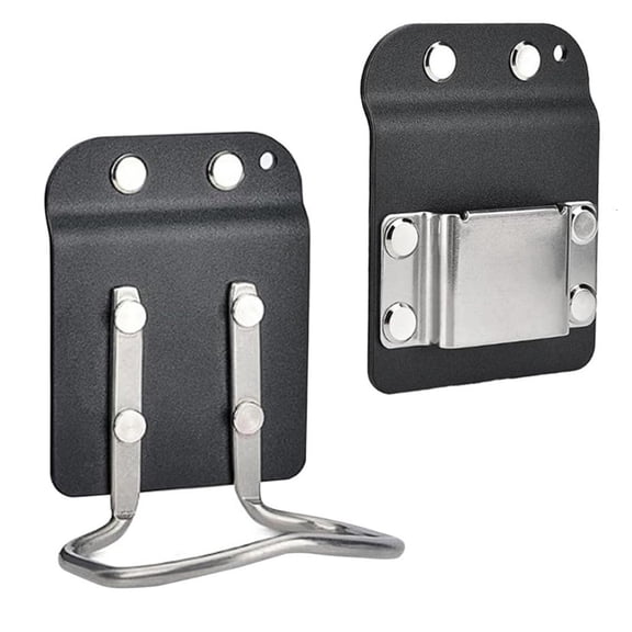 MOMOJIA Heavy Duty Metal Tool Hook and Drill Bit Clip for Construction Site and Garage Use