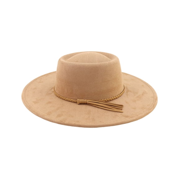 MOMOJIA Homburg Cowboy Hats Old Fashion Porkpie Hat Stylish Panama Hat Belt Fedoras