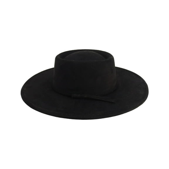 MOMOJIA Homburg Cowboy Hats Old Fashion Porkpie Hat Stylish Panama Hat Belt Fedoras