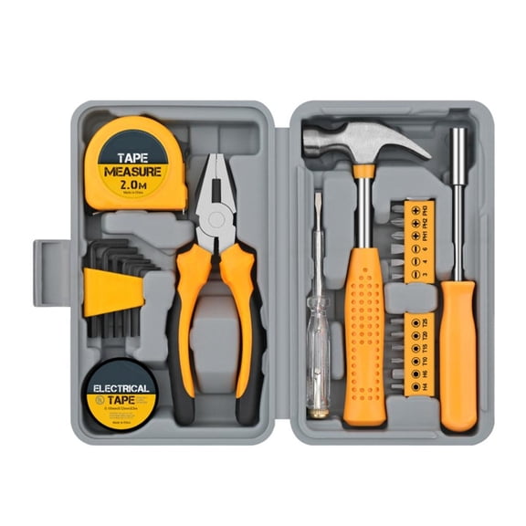MOMOJIA Home Tool Collection Hexagonal Wrench Screwdriver Pliers Compact Carry Bag Alloy Steel Essential For Everyday Repairs