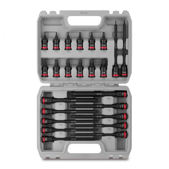 MOMOJIA Impact Socket Reinforced Nut Screwdriver 3/8'' Drive Bit Key Drill Bit Adapter