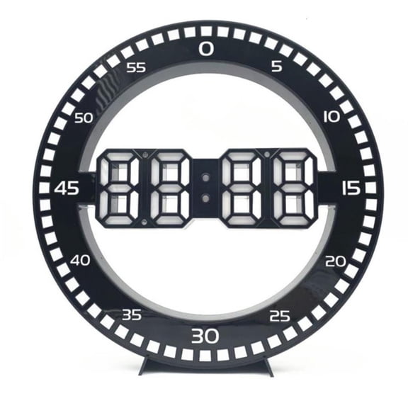 MOMOJIA Innovative Second Counter Digital Wall Clock With Large Screen Automatic Brightness Adjustment For Living Room Bedroom