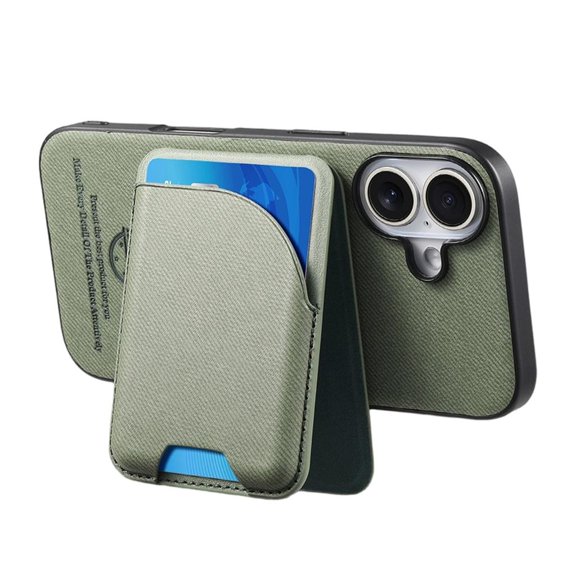 MOMOJIA Integrated Magnetic System Phone Case Housing Textured PU Finish Card Storage