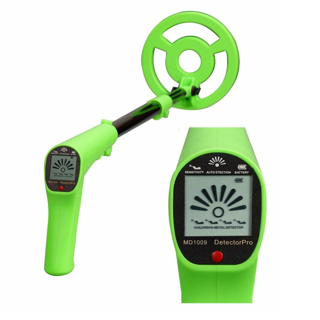 MOMOJIA Kids Outdoors Exploration Tool Adjustable Metal Detectors LCD Display Lightweight