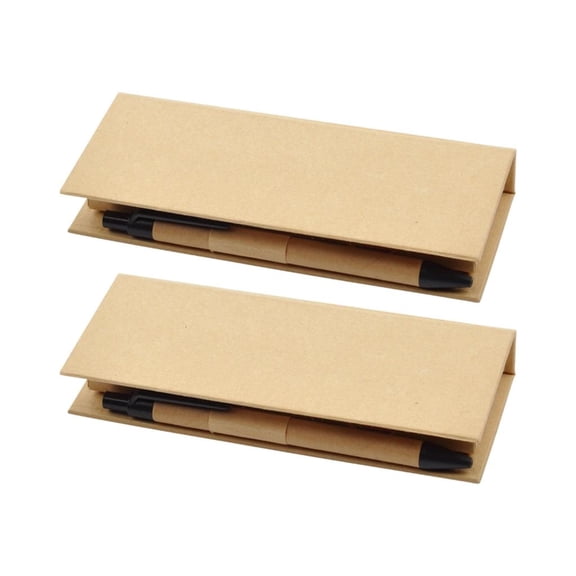 MOMOJIA Kraft Paper Sticky Note Organizers Case Note Pad Holders Box for Daily Desk Use