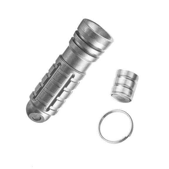 MOMOJIA LED Flashlights Waterproofs Water Resistant Keychain Light Metal Texture for Hiking Outdoor Exploration Emergencies