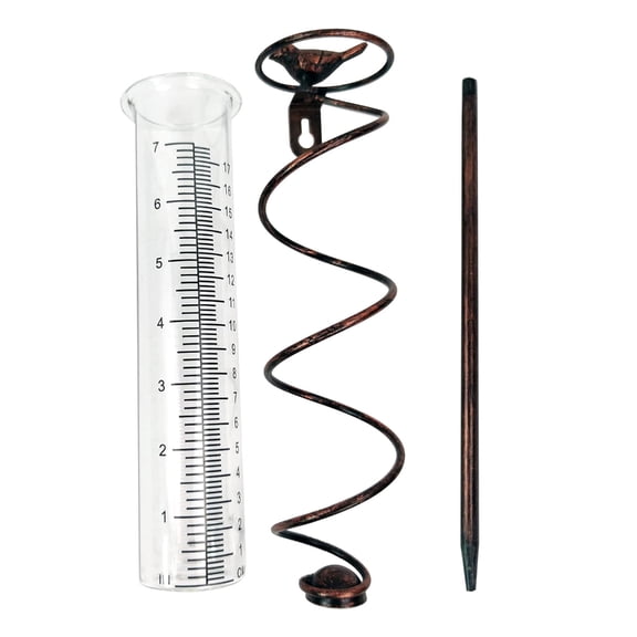 MOMOJIA Large Bold Marking Rain Gauge with Adjustable Stake for Rainfall Measurement